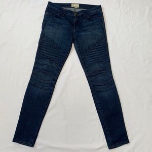 Current Elliot Moto Ankle Skinny Jeans